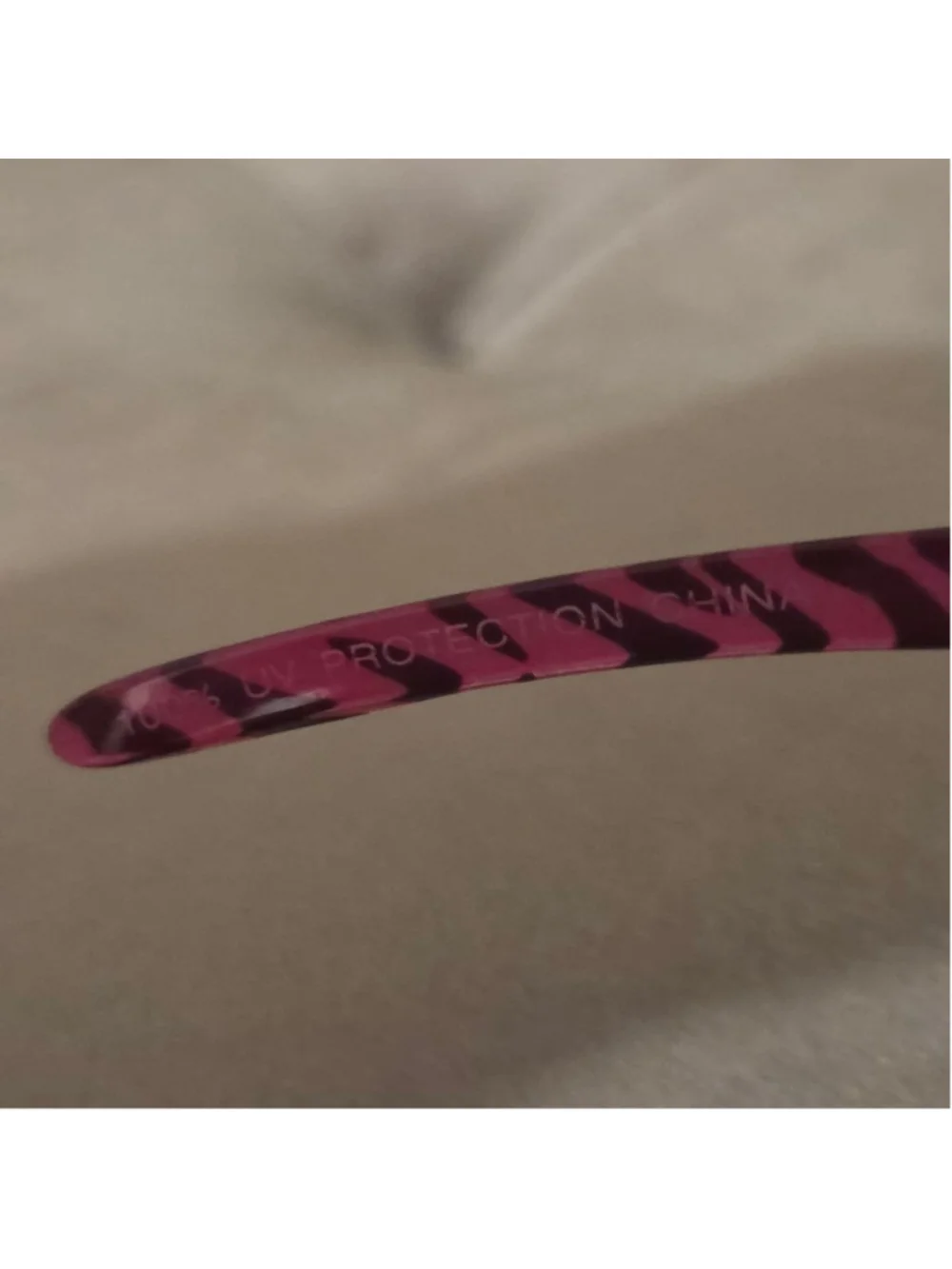 Women's Unbranded BLING Black & Pink Zebra Print Sunglasses One Size